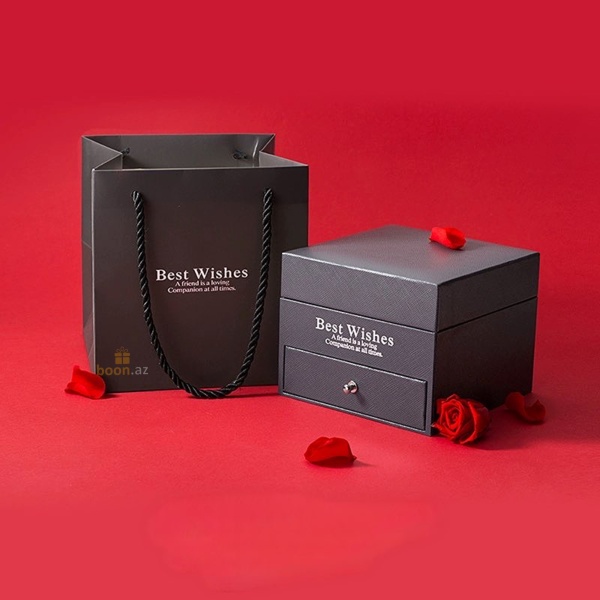 Шкатулка для украшений с мыльными розами "I love you" 