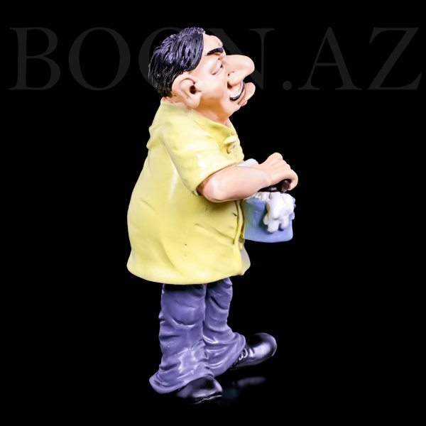 Фигурка - Забавная работа  «Брадобрей» . Figure Funny work «Barber» .