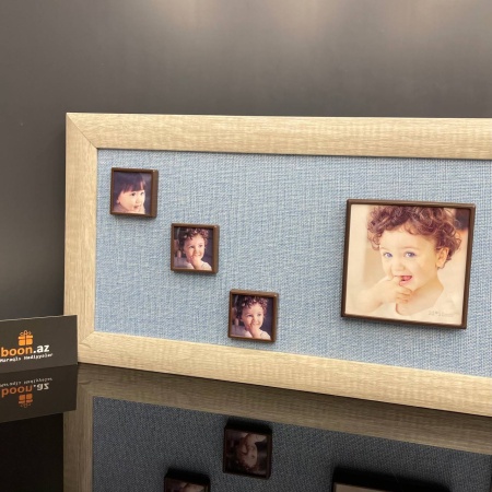Панно из фоторамок на магните 