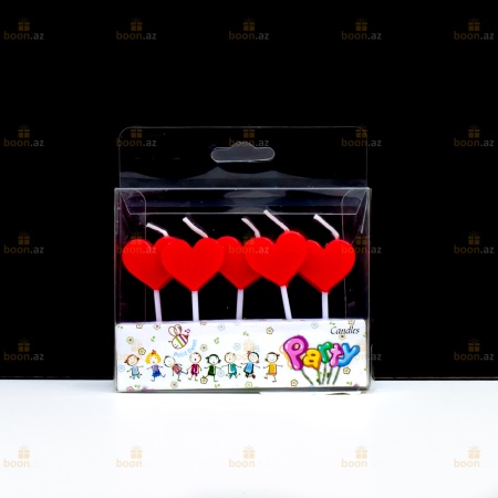 Свечки сердечки (на торт)