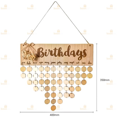 Декоративный календарь семейных праздников «Birthdays»