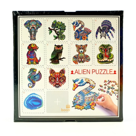 Деревянный пазл-головоломка