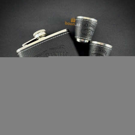 Подарочный набор Jack Daniel’s фляга + 2 стопки