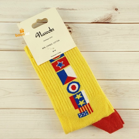 Носки с принтом yellow