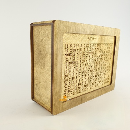 Копилка деревянная с цифрами 3000 ₼