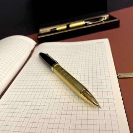 Подарочные ручки №007 gold line double 10