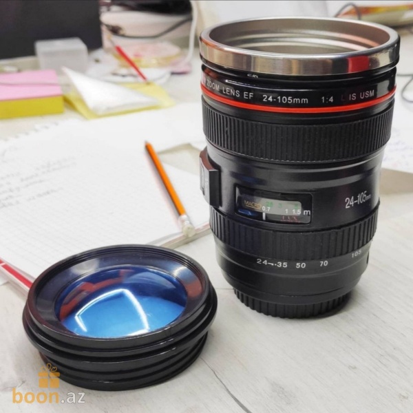 Кружка Объектив с мешалкой "Canon" EF 24-105