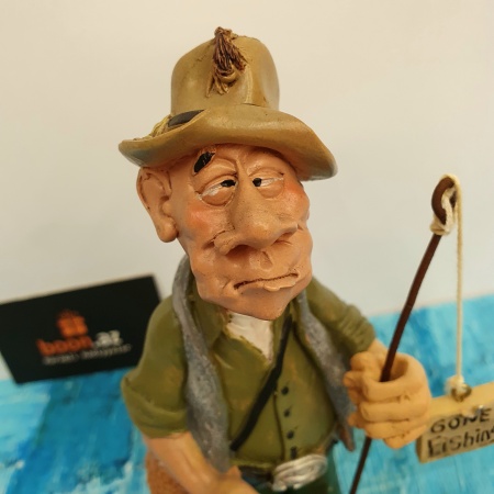 Фигурка - Забавная работа  «Рыбак» . Figure Funny work «Fisherman» .