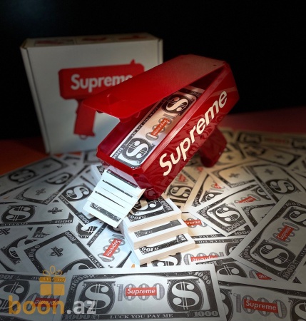 Денежный пистолет «Бабломёт Миллионера» бордовый