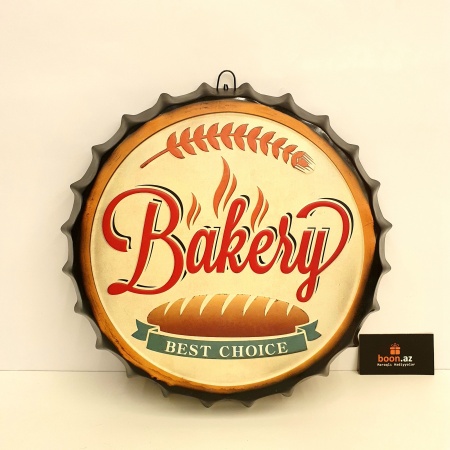 Металические картины в виде крышки bakery