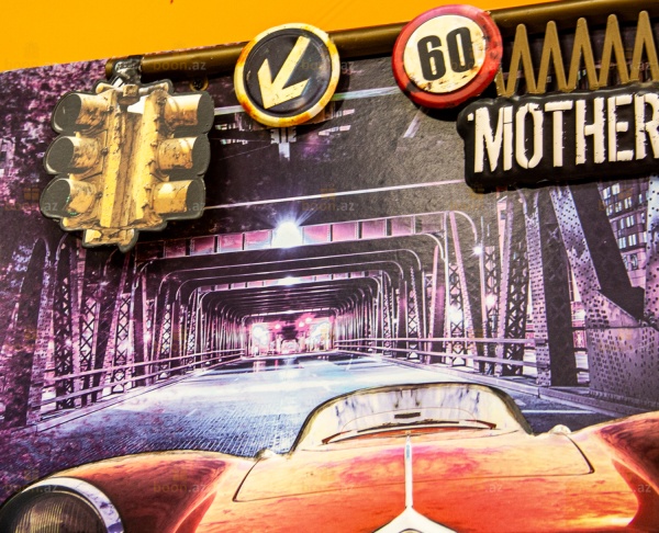 Панно из металла «Ретро авто» в дизайне интерьера