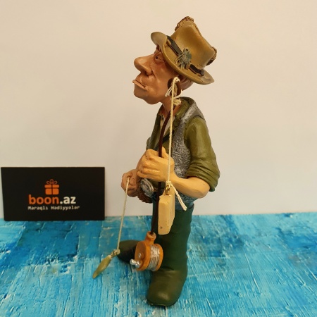 Фигурка - Забавная работа  «Рыбак» . Figure Funny work «Fisherman» .