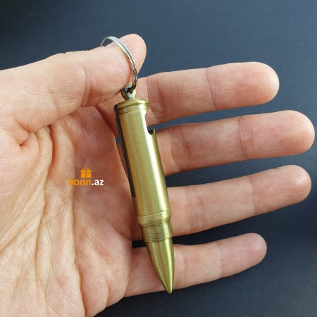 Зажигалка "Пуля" с кремнием и открывалкой