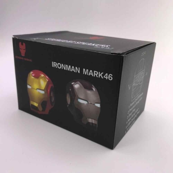 Беспроводная портативная Bluetooth колонка «Iron man»