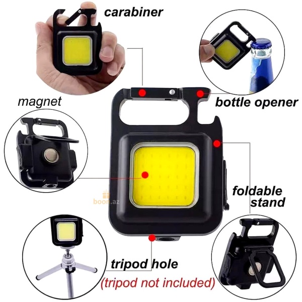 Многофункциональный фонарик-брелок