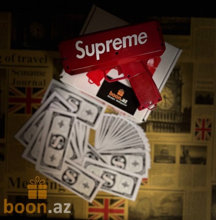 Денежный пистолет «Бабломёт Миллионера» бордовый