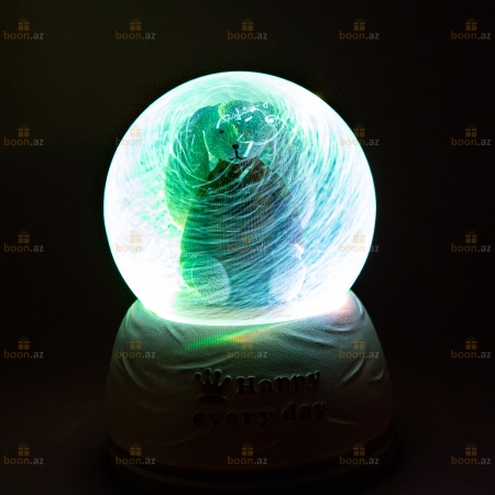 Музыкальный снежный шар «Happy every day» (LED подсветка)