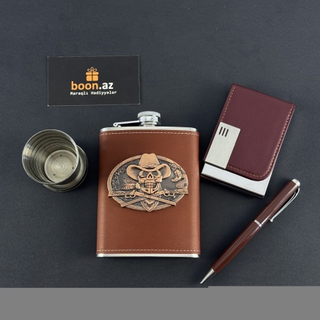 Подарочный набор с флягой Wild West