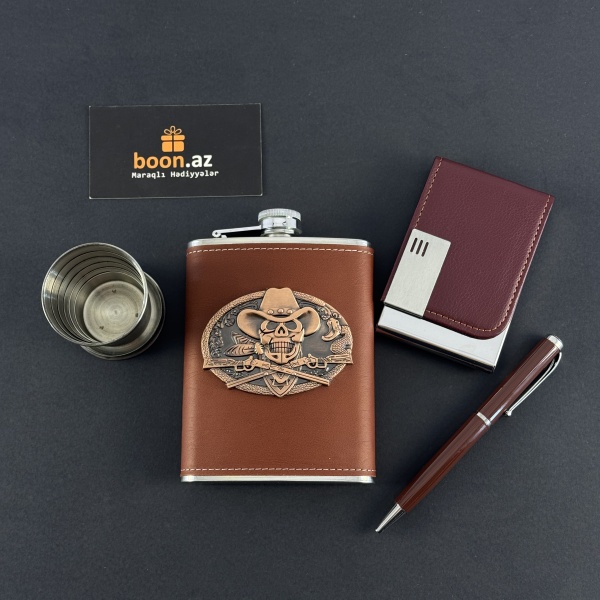 Подарочный набор с флягой Wild West