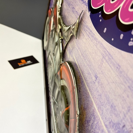 3D Металлическая картина "Steel Bros Garage"