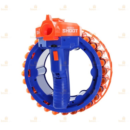 Бластер-пулемёт «Z-SHOOT» (пистолет с автоматической перезарядкой барабана)