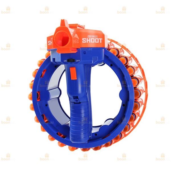 Бластер-пулемёт «Z-SHOOT» (пистолет с автоматической перезарядкой барабана)