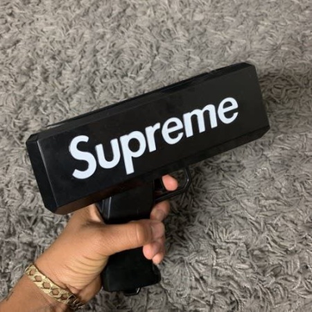 Денежный пистолет «Бабломёт Миллионера» Supreme (черный)