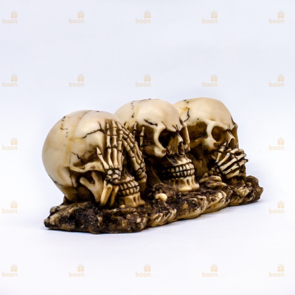 Фигурки черепа «Ничего не вижу, не слышу, не говорю»