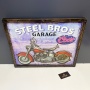 3D Металлическая картина "Steel Bros Garage"