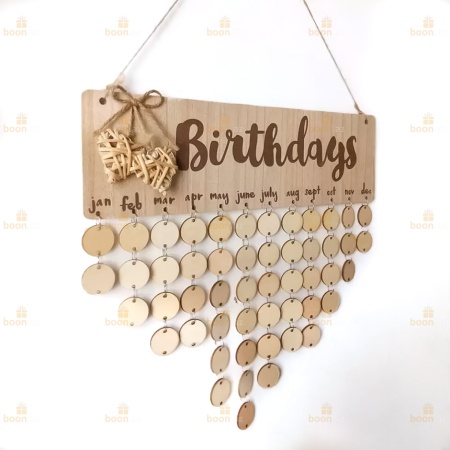 Декоративный календарь семейных праздников «Birthdays»