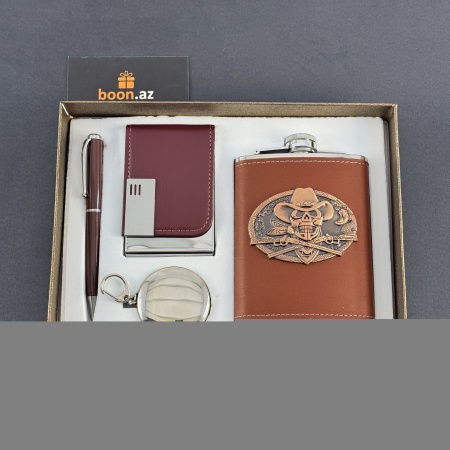 Подарочный набор с флягой Wild West