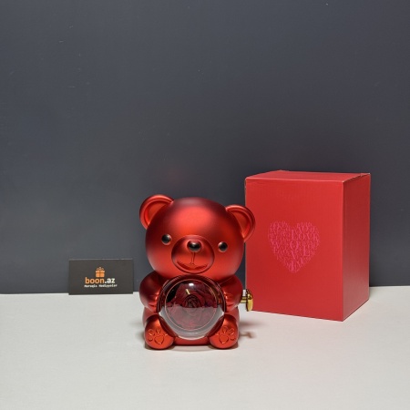 Ювелирная шкатулка "Мишка с розой"