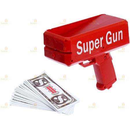 Денежный пистолет "Бабломёт Миллионера".  Toy money gun "Millionaire's Bablomet"