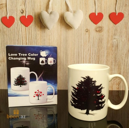 Кружка хамелеон "Дерево любви" Love tree