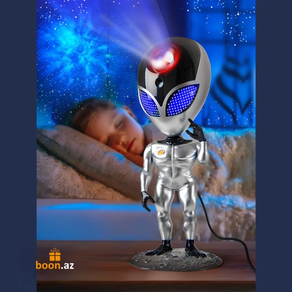 Проектор звёздного неба "Инопланетянин" Alien Sun (говорящий, повторяющий слова)