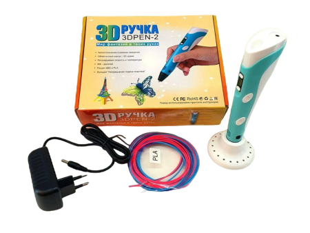 3D Ручка для рисования 3D pen голубой