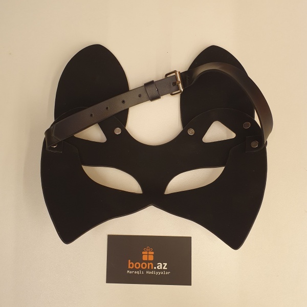 Кожаная маска "Кошка"