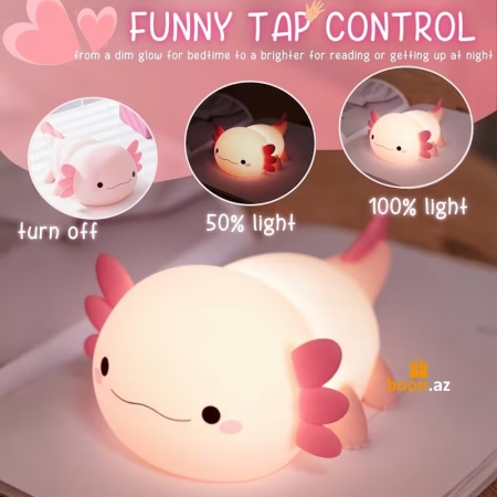 Силиконовый ночник Аксолотль Axolotl